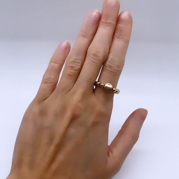 NWT Wool + Pepper Co. Gold Stackable Ring - Picture 6 of 6